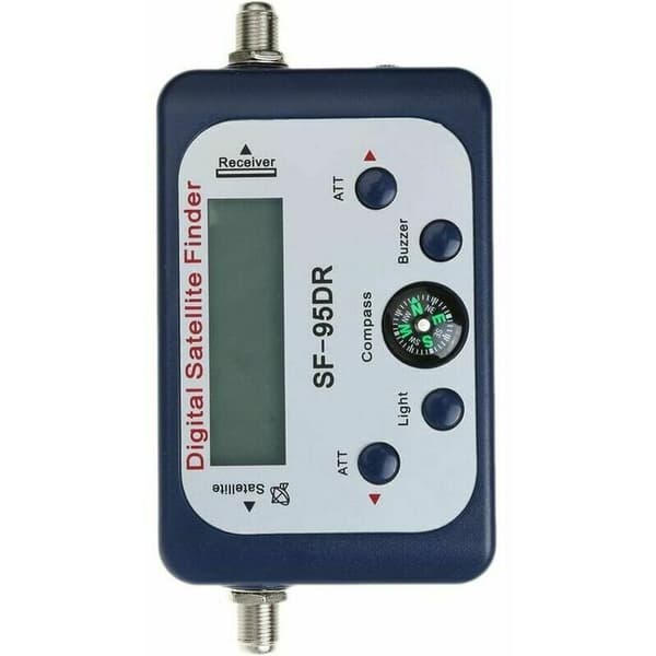Digital Satellit Pointer/Satfinder Parabol Detektor Signal Locator med Kompas Buzzer Sort