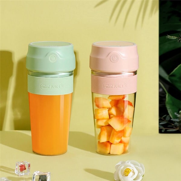 USB-laddningsbar mixer fruktjuicepress bärbar juicepresskopp mini elektrisk bärbar mixer snabb smoothie, is