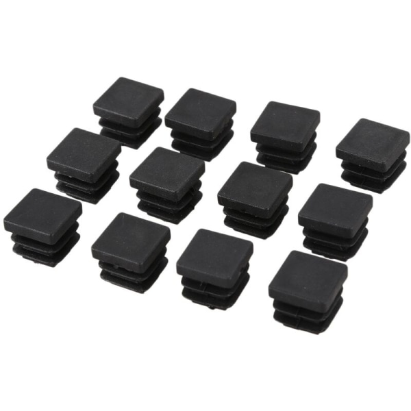 12 x 15mm x 15mm firkantede plastkorker, rørinsatser, butt plug