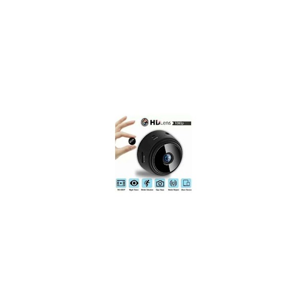 Mini WiFi IP-kamera 1080P Full HD langattoman tallennuksen, mikrolastenhoitokameran ohjauksen infrapunanäön ja liikeohjauksen avulla, sisä- ja ulkokäyttöön