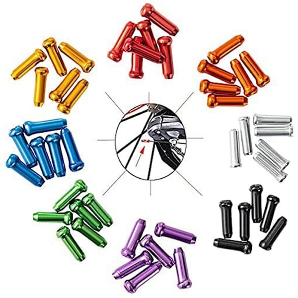 120 stk. Serie B Cykelbremsekabel Endekapper Endekapper Skifter Crimp Endekapper, Kabel Kabelsæt til Cykler