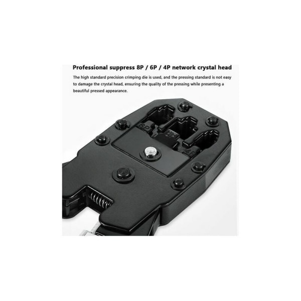 RJ45 RJ11 RJ12 Verktygssats för nätverksreparation med kabeltestare, fjäderavbitare, crimpverktyg