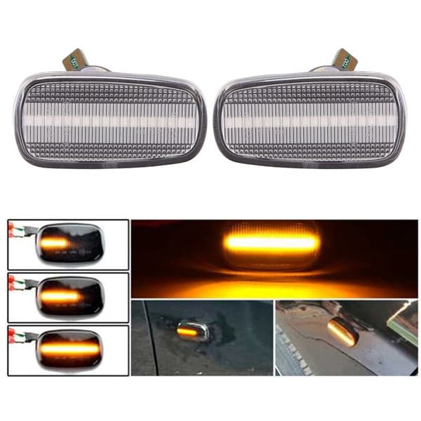 Dynamisk LED-sidemarkeringslys til bil, blinklys til IS200 300 LS430 Prius 1999-2005, klar