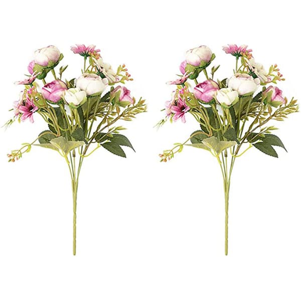 Brudebuket Bryllup Kunstige Blomster Buket Dekoration Simulering Blomster (Lilla)