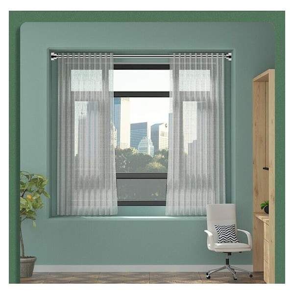 Bruseforhængsstang, uden boring Teleskopisk Tøjstang, Gardinstang til Soveværelse, Badeværelse, Brusebad, Tøjtørrestativ, 50CM - RWShower Curtain Rod
