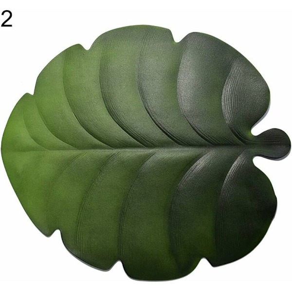 Lehtipöytäliinat, Vihreät pöytäliinat Banaani Lehtipöytäliinat Palm Leaf Placemats Pöytä Banaani Lehti Deko, 2