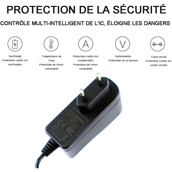 Muuntaja 12W (1A) 12V DC-tyyppi, Adapteri 8.4v 1a