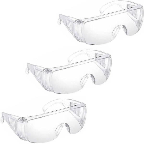 3 stk sikkerhedsbriller, klare beskyttelsesbriller, briller beskyttelsesbriller Briller Anti-stænk ridser