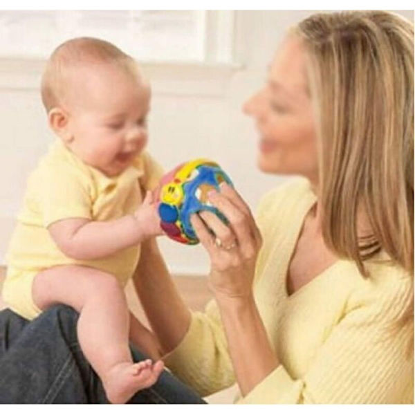 Baby pedagogisk kreativ bøyelig ball walker musikk bjelle spedbarnsleke (tilfeldig farge)