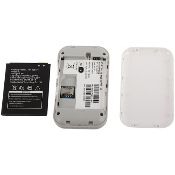 Bærbar Wifi Højhastighed ​​Hvid Bærbar Lille 4G Mobil WiFi Hotspot Router til Mobiltelefon Tablet Desktop
