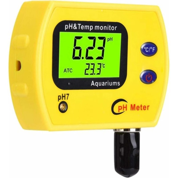 Vandkvalitetsanalysator Vandkvalitetsmonitor Bærbar pH-tester Høj nøjagtighed PH-målerskærm (220V EU-adapter)