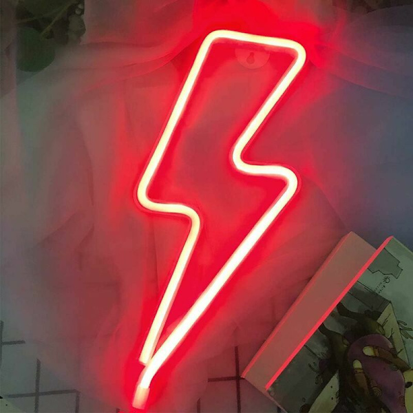 Neon-skyltar - USB/Batteridriven LED-skylt Neonljus för väggdekoration Neonljusskyltar för sovrum Bröllop Födelsedagsfest Halloween Jul Rum