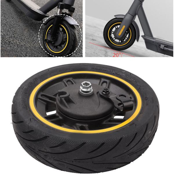 10 Tums Scooter Framhjul 60/70-6.5 med Däckbyte för Ninebot 9 MAX G30 Elsparkcykel