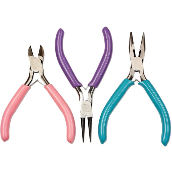 3 Pieces DIY and Pliers Tool Chain Nose Cutting Pliers Pliers Round Nose Pliers for Beading