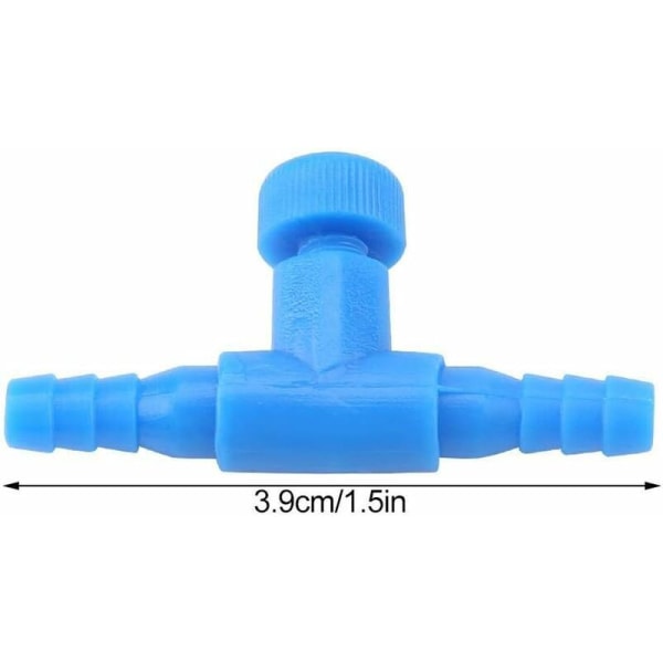 10 kpl 3-tie Aquarium Air Pump Control Valves Muoviset Akvaario Air Flow Control Valves Aquarium T-Shape Inline Tubes Connectors-