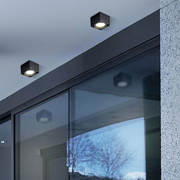 10W LED Loftlampe, Loftlamper, Loftlys, Justerbare Loftlamper, LED Loftlys, Loftbelysning, IP20, 10x10x7cm (B