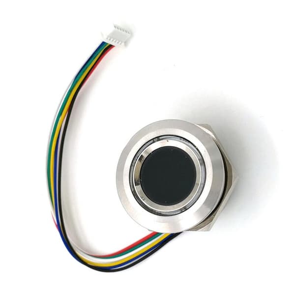 R503 Cirkulär Rund RGB Ring LED Indikator Kontroll DC3.3V MX1.0-6Pin Kapacitiv Fingeravtrycksmodul Sensor Scanner, 15Mm