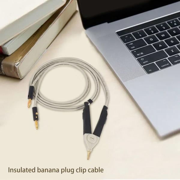 1 Par Isoleret Bananstik-Klemmer Lav Modstand Kabel Lcr Probe Probe Ledninger Tester Terminal Kelvin