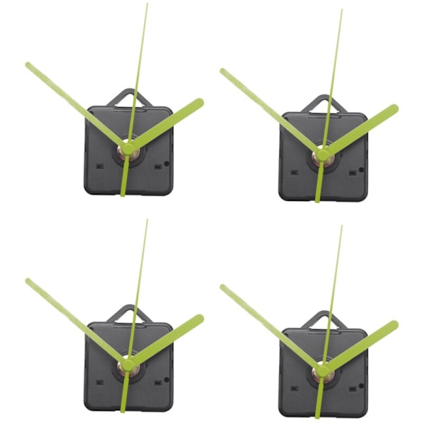 4X Kvarts Urværk Vægur Stille Mekanisme DIY Mode Reparation Udskiftning Dele Sæt Dekorationer til