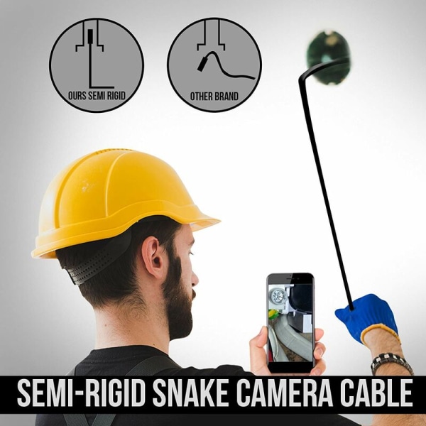 5,5 mm 7 mm 8 mm Android-mobiltelefon leveres med industrielt kameraendoskop (5,5 mm 1 m fleksibel ledning)