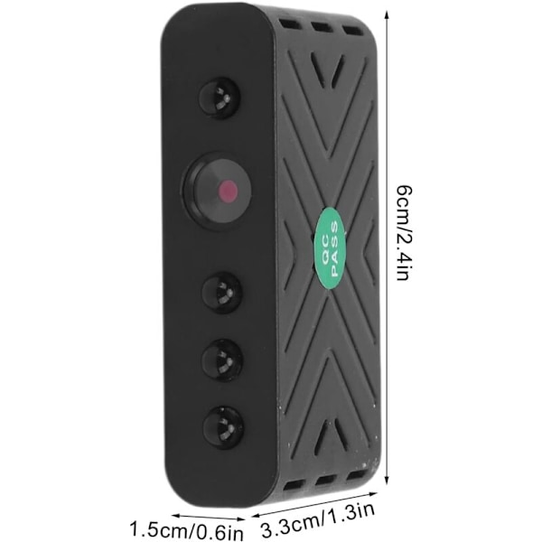 Sisä- ja ulkokäyttöön sopiva valvontakamera, WIFI USB-kamera - Langaton APP-kaukosäädin infrapunakamera humanoiditunnistuksella ja 100° kulman linssillä