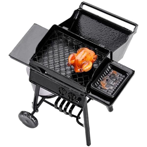 1:10 Skala Grill Miniatyr Prydnader BBQ Verktyg Mini Möbler,A