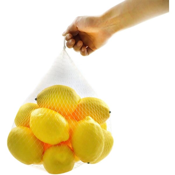 15 stk. Kunstige Falske Frugt Simulering Gula Citron Dekorationer, til Stillebenmalerier Hjem Køkken Fest Dekoration