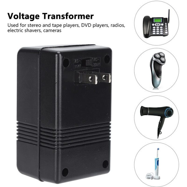 AC Spændingskonverter 100v-120v til 220v-240v Step Up Buck Strøm Adapter Transformer 100w