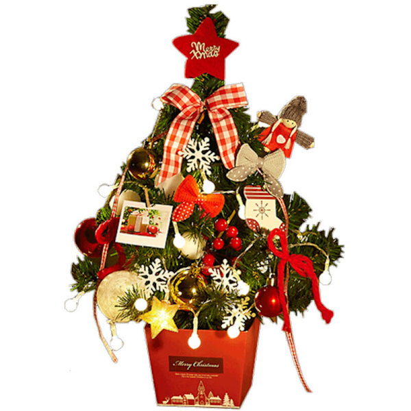 Smyckesjulgran för skrivbord, Mini juldekorationsträd, Juldekoration för bord, skrivbord och bänkar