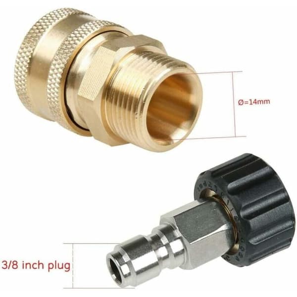 Trykkvaskadapter Hurtigkobling M22 3/8\" Gjenger