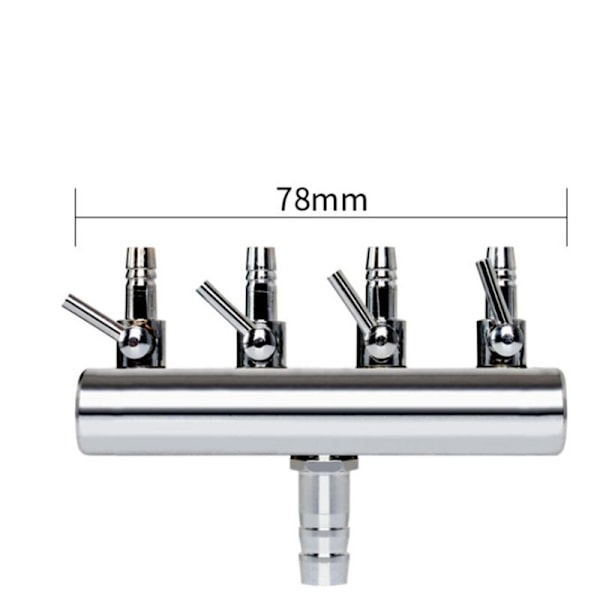 4-suuntainen ilmansuodatinventtiili akvaarioon, kalatankkiin, ilmapumpun erotin, virtauksen jakaja, vipukytkin