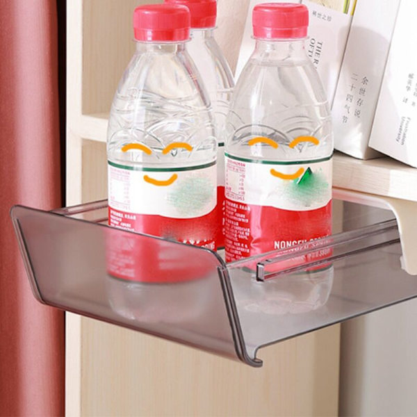 Under Desk Skuff Organiser Solid Perforation Under Table Oppbevaringsboks Matvare Oppbevaring Hvit