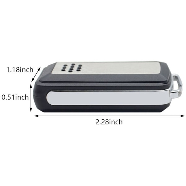 Portåpner Fjernkontroll, 2-pakning 433.92 MHz Garasje Fjernkontroll, Universell Portåpner Beeper for 114253 104257 104251, Kompatibel med A-vid-sen, Ex-tel, T-