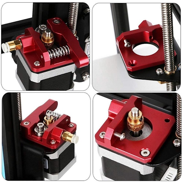 Extruder Kit, Ersättning Aluminium Extruder Drivväxel för 3/3 Pro -10, -10S, -10 S4, -10 S5, 1.75mm Höger
