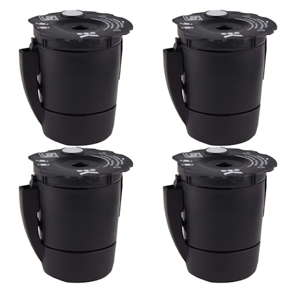4-pack återanvändbara kaffefilter för Keurig My K Cup 2.0 & 1.0 K200 250 K425 475 K525 575 kaffemaskinstillbehör