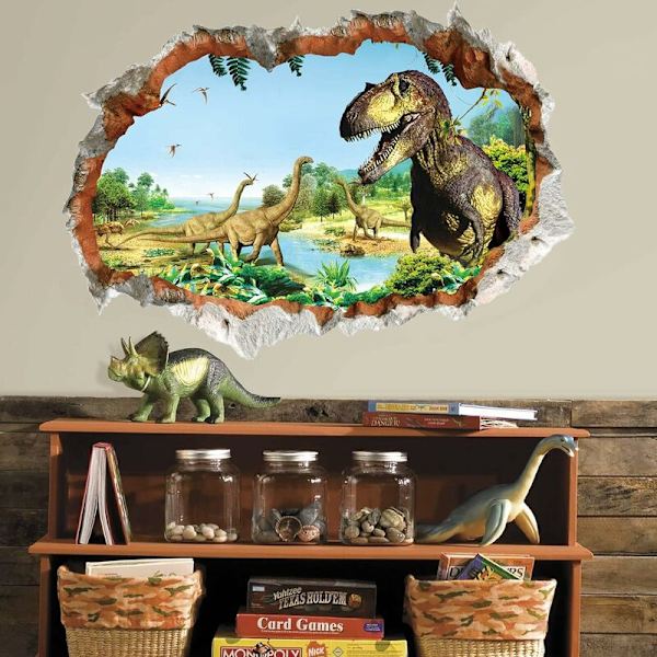 Dinosaur veggklistremer Veggklistremer for barn, Dinosaur veggklistremer store, Dinosaur veggklistremer for barnerom, Dinosaur veggklistremer for soverom