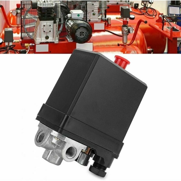G1/4\" trykkbryter, 380V trefase 4-hulls vertikal trykkbryter kontrollventil for luftkompressor