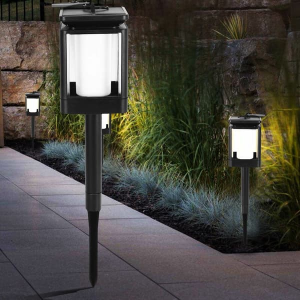 12 LED Solcellelanterner, Premium Hængende Solcellelanterner, Udendørslanterner, Landskabsbelysning, LED-drevne Lys
