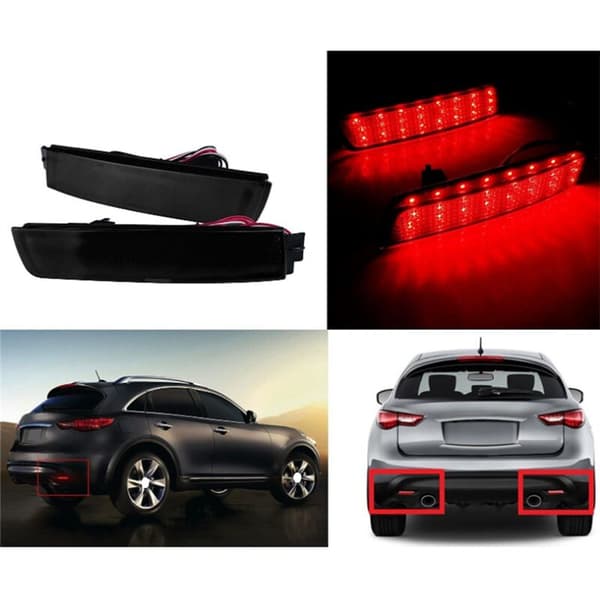 Bagagerumslys LED Bremslys Reflektorlys Sort Skal til Juke// FX35 FX37 FX50