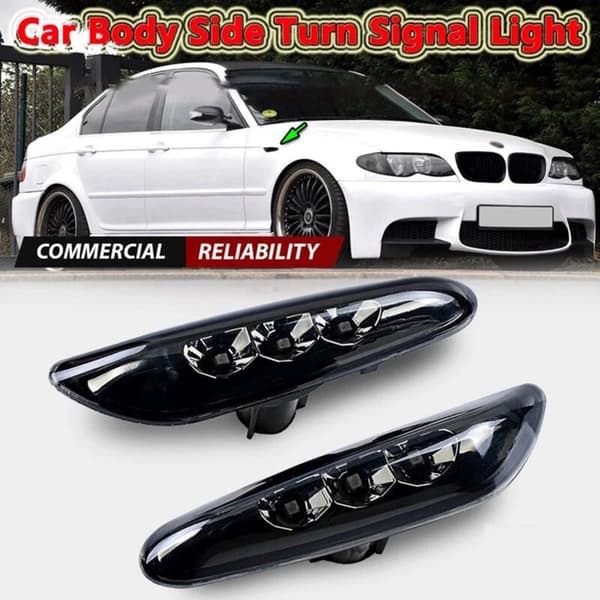 1 Pari Auton Sivuvalaisimet Dynaaminen Vilkku LED-Positiovalo E90 E91 E92 E60 E87 E82 E46 Z4