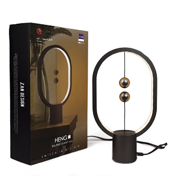 Mini USB-ladattava tasapainoinen LED-pöytälamppu ellipsimagneettikytkimellä Ulkokäyttöön silmienhoito yövalo kosketusohjauksella
