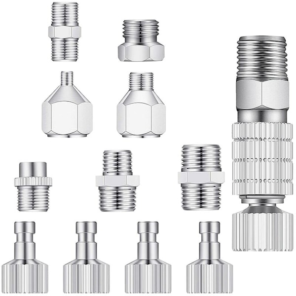 Koble fra koblingsadaptersett, nylonflettet adapter slange for luftkompressor