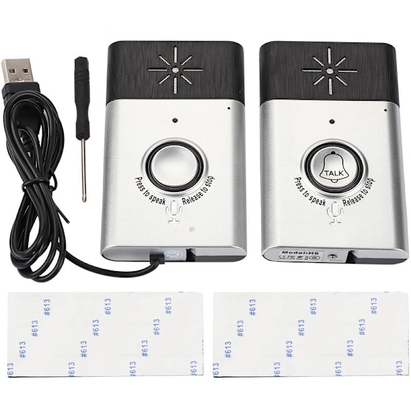 Smart Trådlös Röst Tvåvägs Intercom Dörrklocka Access Control System Hem Säkerhet