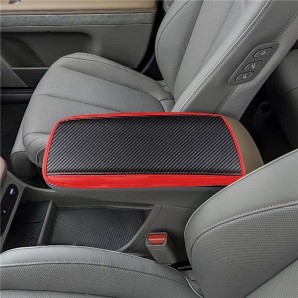 Bilarmrest Box Cover för Aini 5 IONIQ 2022 + Röd Central Control Protection