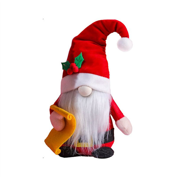 Röd kocktomtenisse docka plysch tomtar leksak prydnad för jul alla hjärtans dag bröllopsfest dekor leveranser stil A