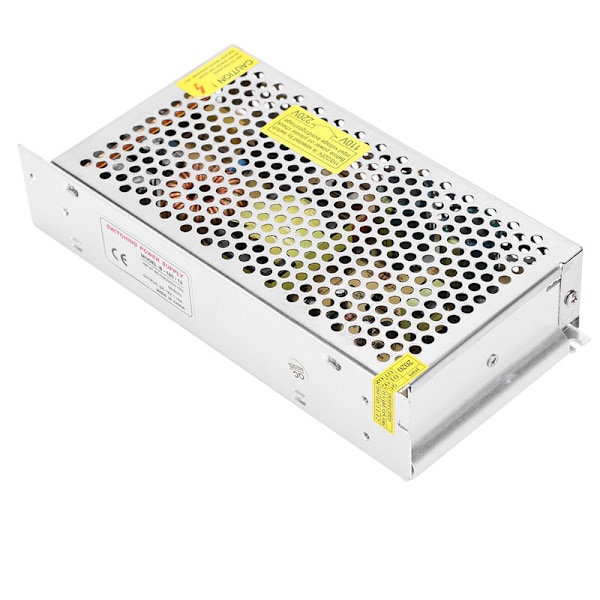 DC12V Strömförsörjningsadapter med strömbrytare i aluminiumlegering LED-skärm ljuslist för 3D-skrivare (S-180-12(12v 15A 180W)AC110/220V±15%)