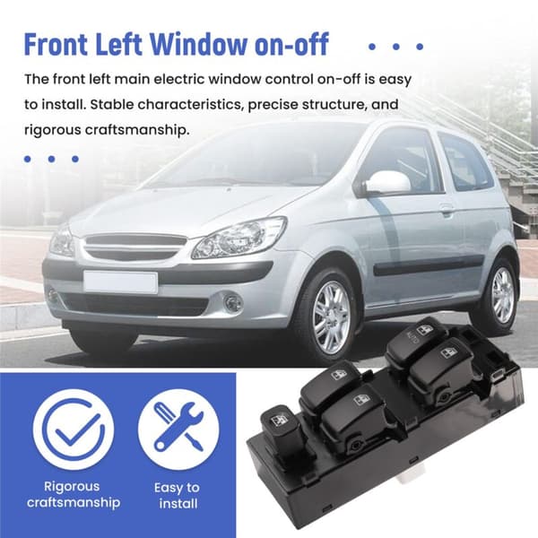Venstre Elektrisk Master Power Window Control Switch Førersiden til 2005 93570-1C110
