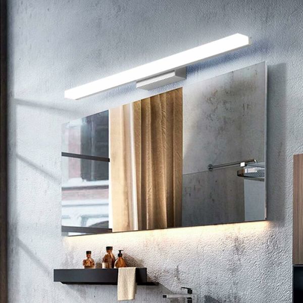 Spejllampe LED Badeværelsesvæglampe 9W Kold Hvid 6000K Moderne Badeværelseslampe Badeværelsesbelysning 800LM 40 Ikke-dimbar
