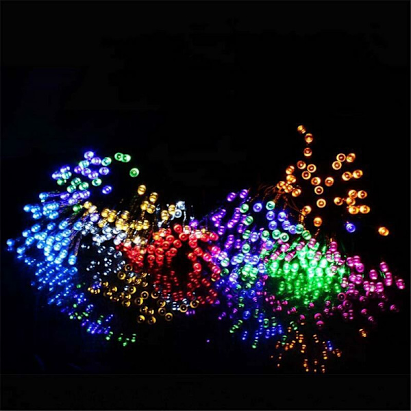 Solcelle-lyskjede utendørs vanntett LED-lyskjede girlander julefest bryllupsdekorasjonslys-7M50LED