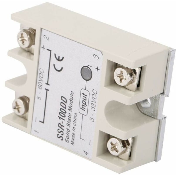 SSR-100DD Halvledarrelämodul DC-ingång 3-32V DC Halvledarrelä Halvledarrelärelä